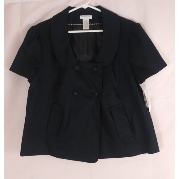 Worthington Jackets & Blazers - NWT Worthington Stretch Women's Black Short Sleeve Blazer Jacket Size Large